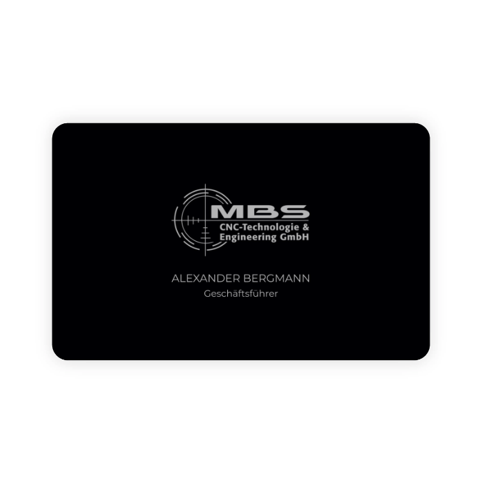Carte de visite NFC en métal (Personnalisée)