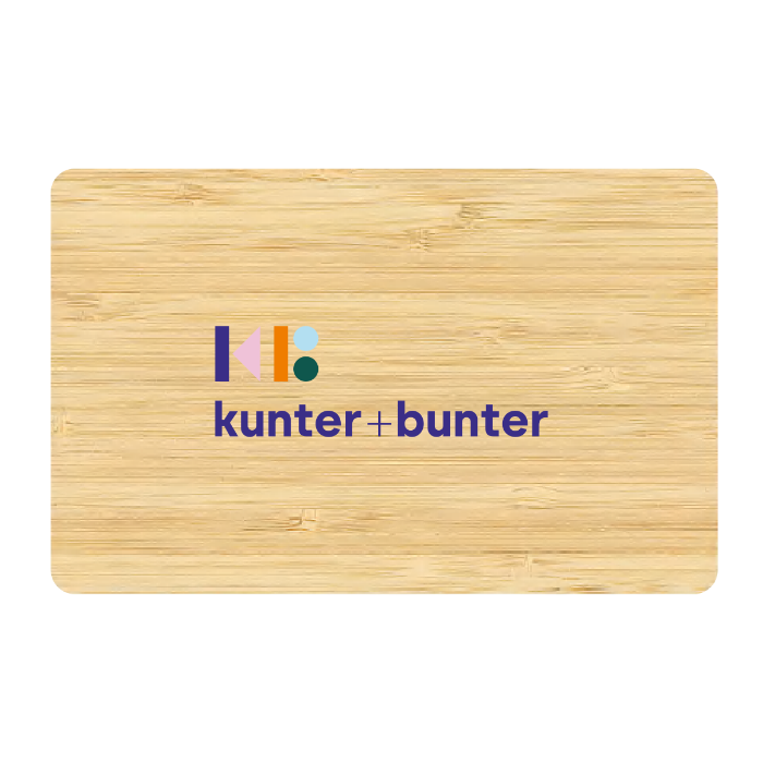 Wooden NFC business card