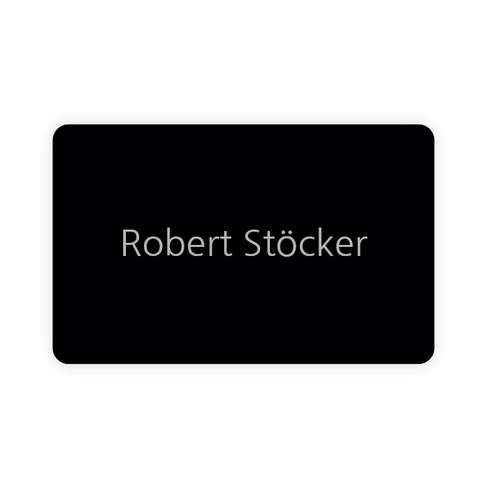 Metal NFC business card (personalized)