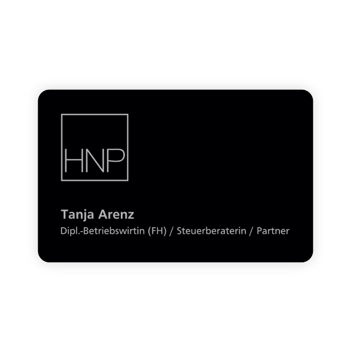 Metal NFC business card (personalized)