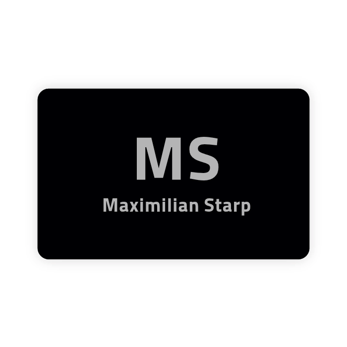 NFC-Visitenkarte aus Metall (Personalisiert)