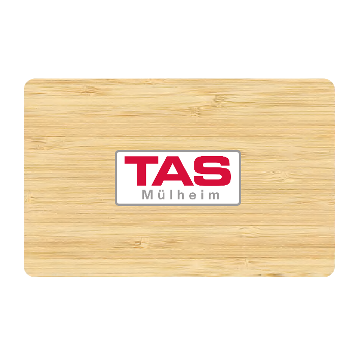 NFC business card made of wood (personalized)