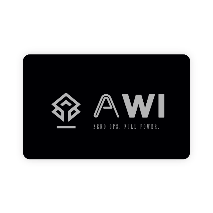 Metal NFC business card (personalized)