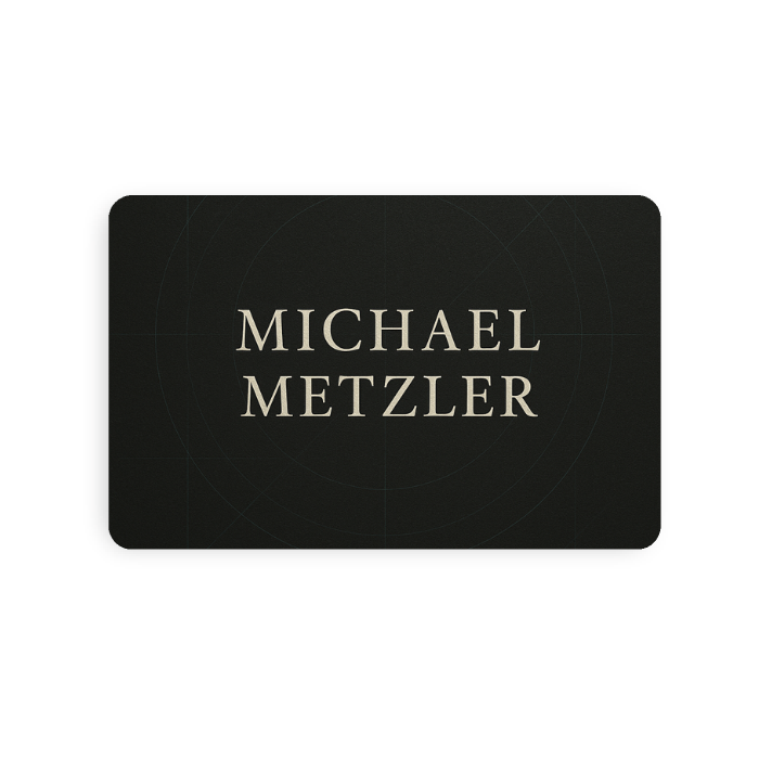 NFC business card made of plastic (personalized)