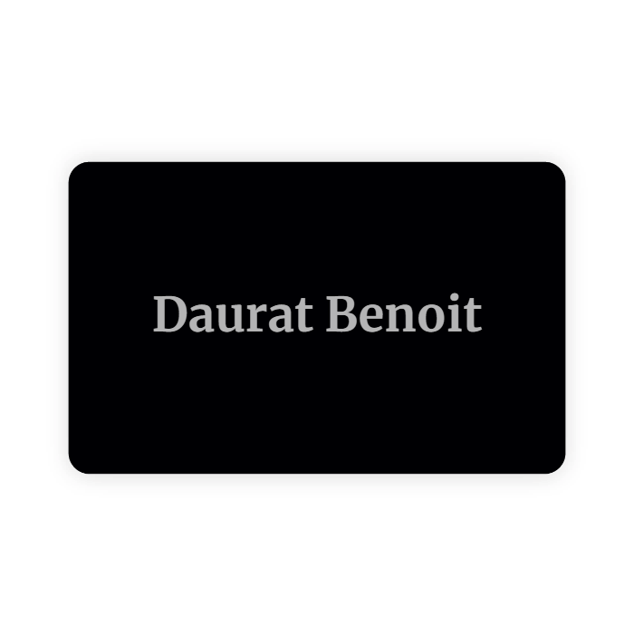 Metal NFC business card (personalized)