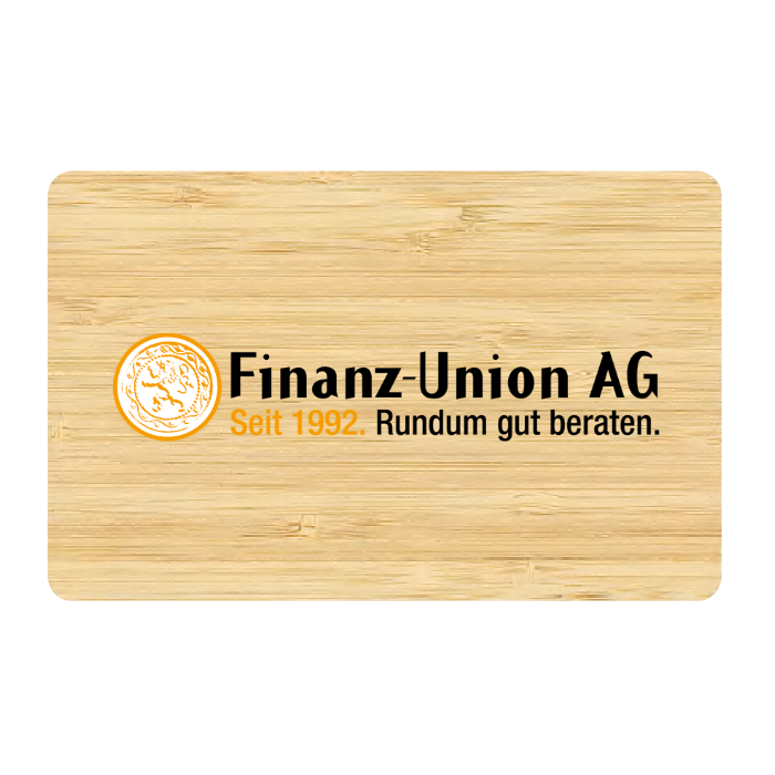 NFC business card made of wood (personalized)