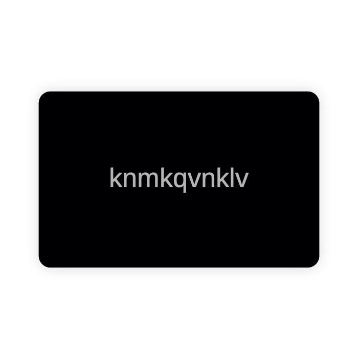 Metal NFC business card (personalized)