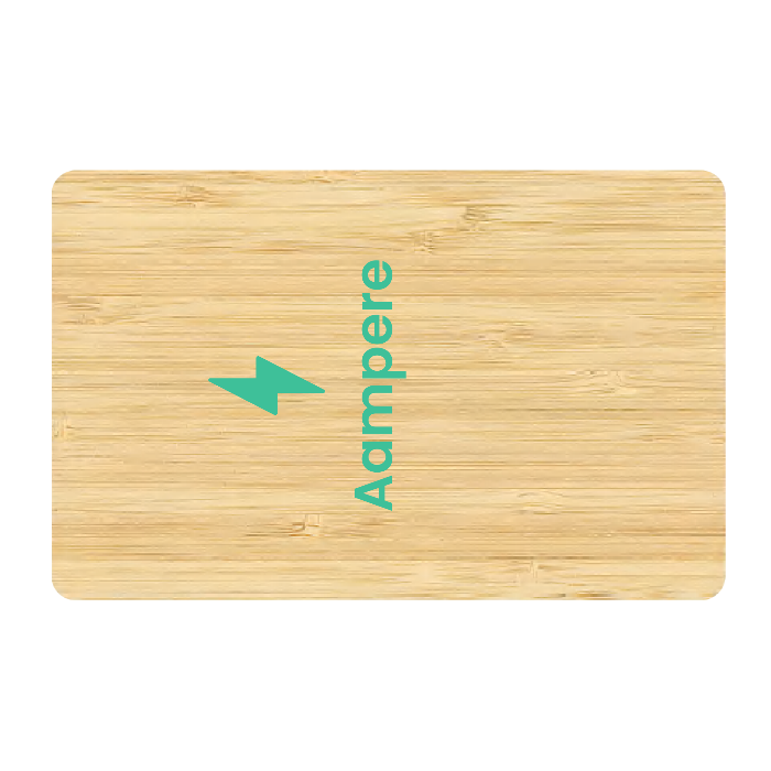 NFC business card made of wood (personalized)