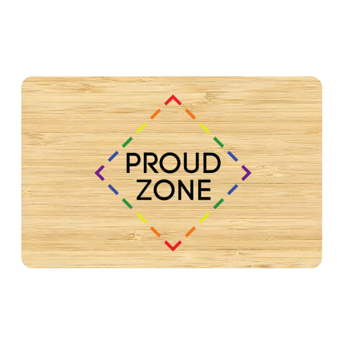NFC business card made of wood (personalized)