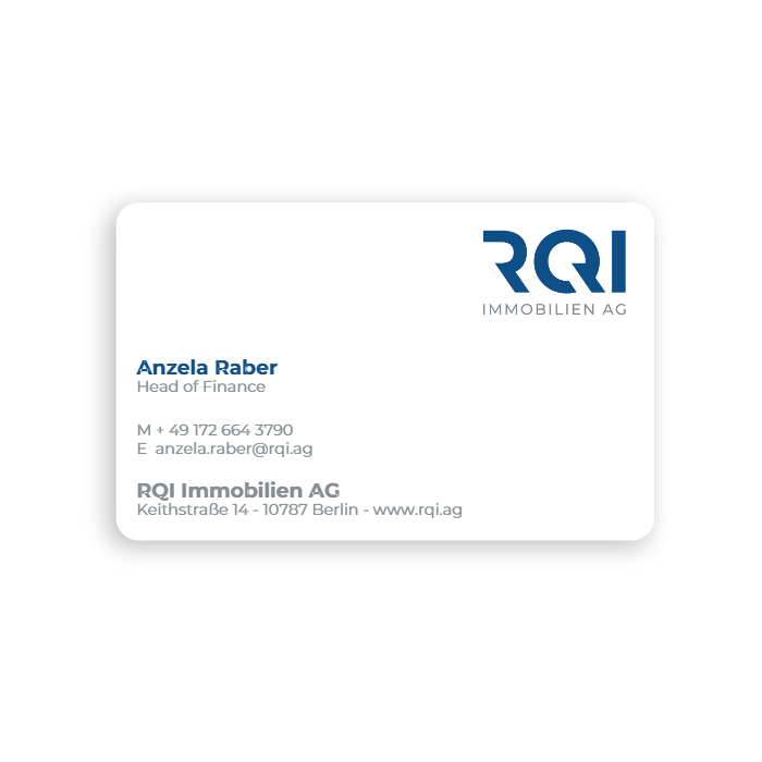 NFC business card made of plastic (personalized)