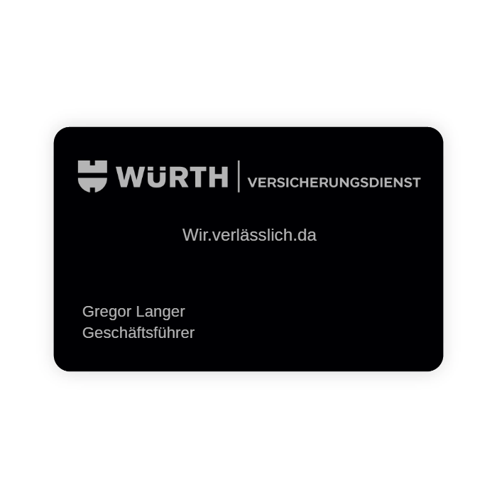 NFC-Visitenkarte aus Metall (Personalisiert)