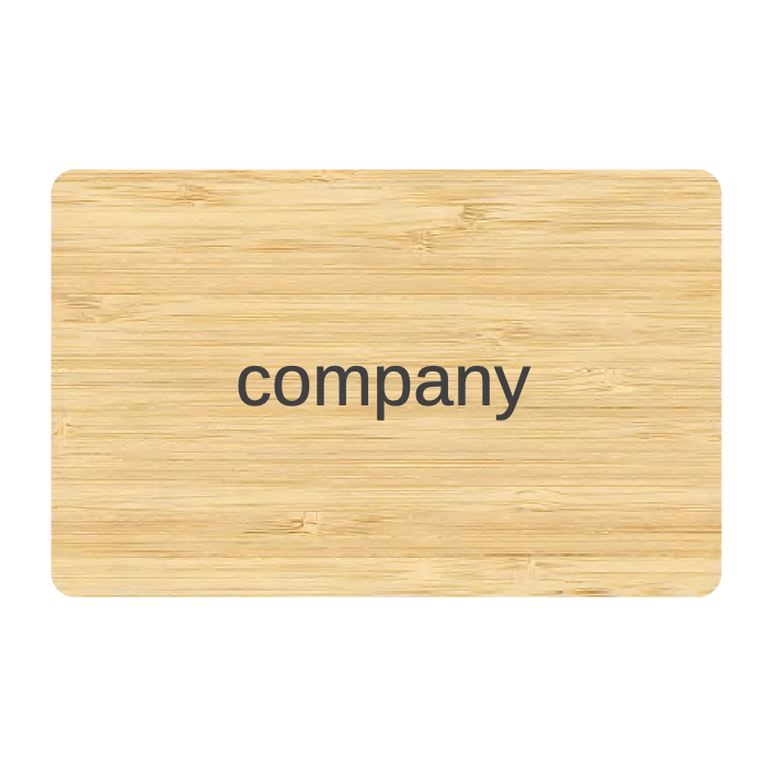 Wooden NFC business card