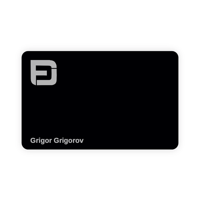 Carte de visite NFC en métal (Personnalisée)