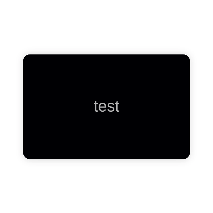 Metal NFC business card (personalized)