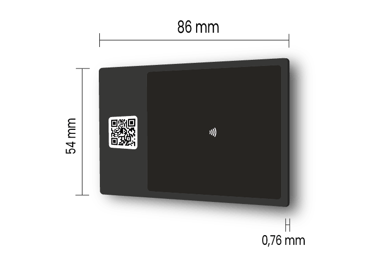NFC-Visitenkarte aus Metall