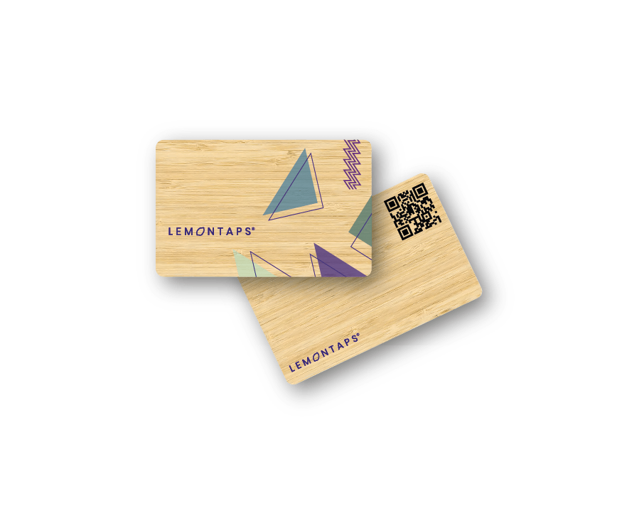 Tarjeta de madera NFC | tarjeta de muestra - Lemontaps