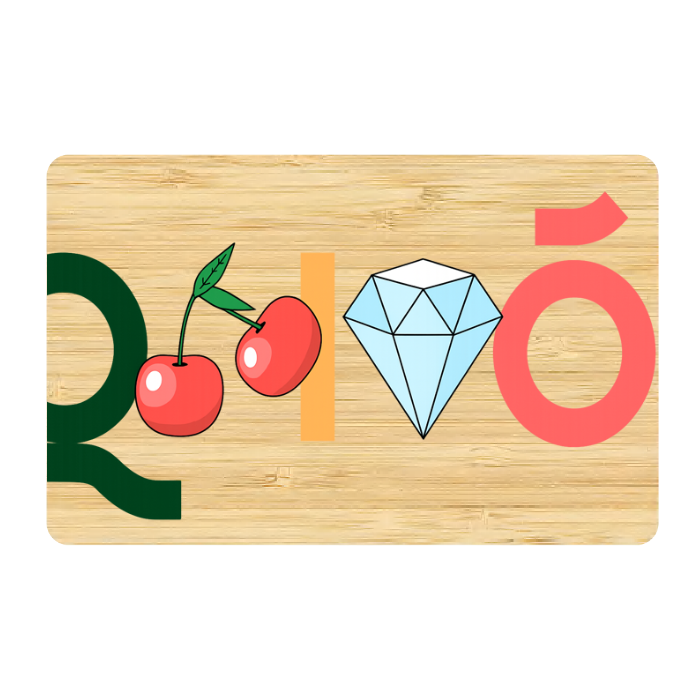 NFC business card made of wood (personalized)