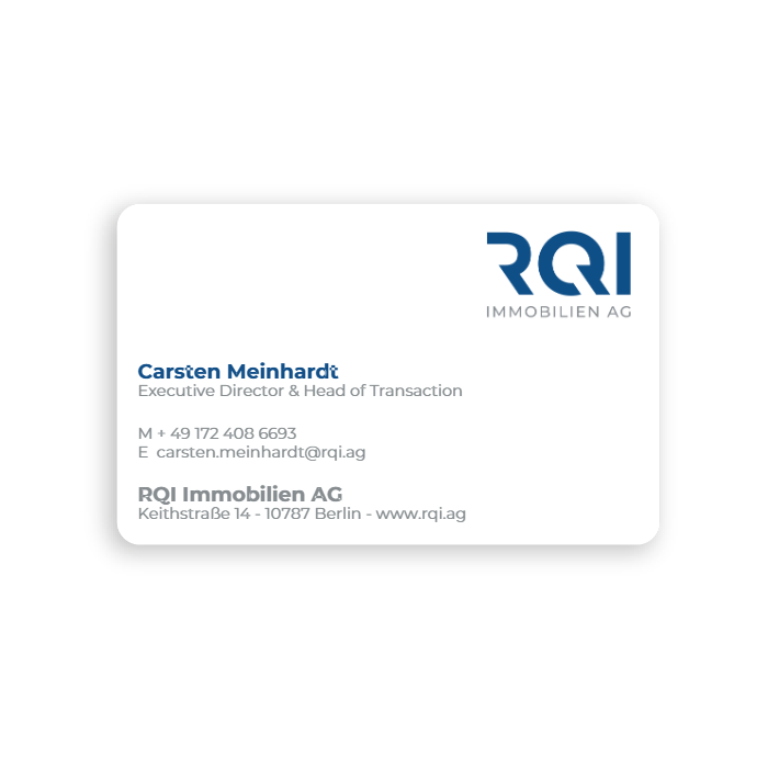 NFC business card made of plastic (personalized)