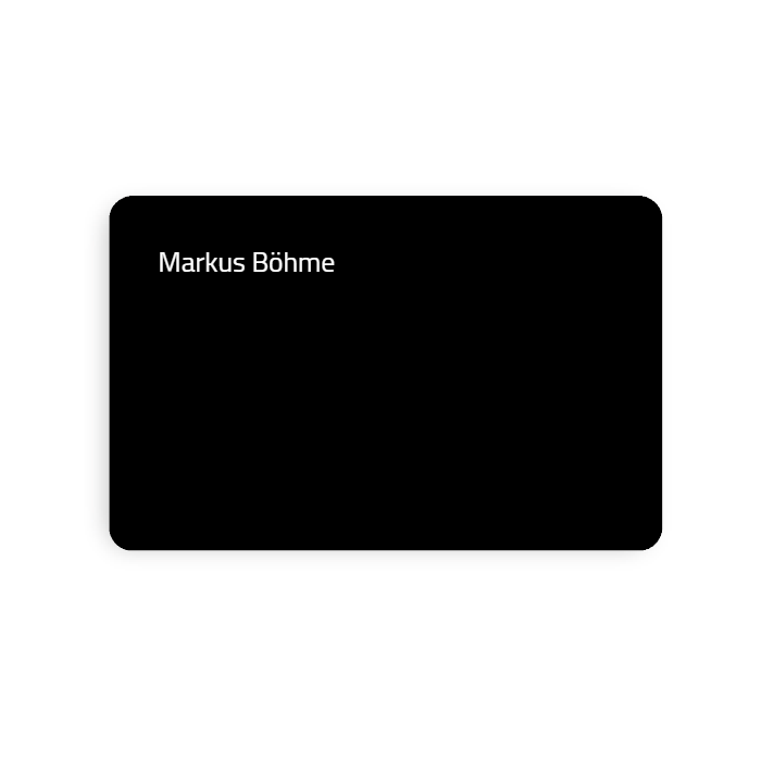Carte de visite NFC en plastique (personnalisée)