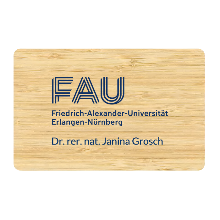 NFC-Visitenkarte aus Holz (Personalisiert)