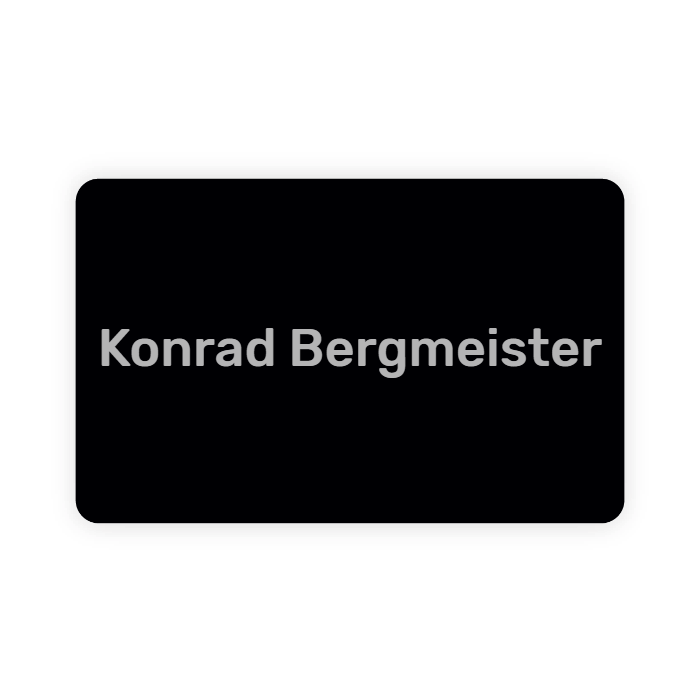 Metal NFC business card (personalized)