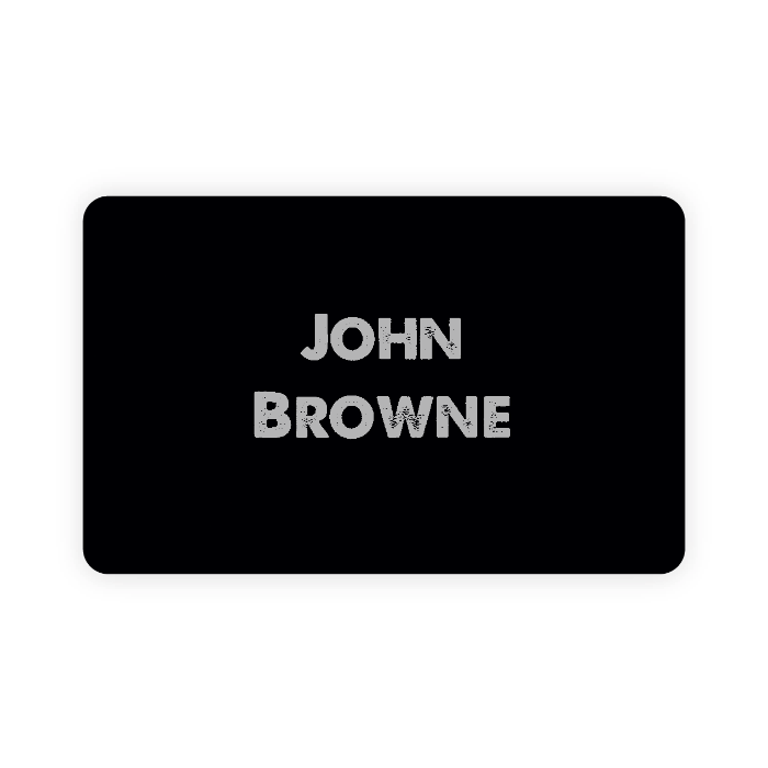 Metal NFC business card (personalized)