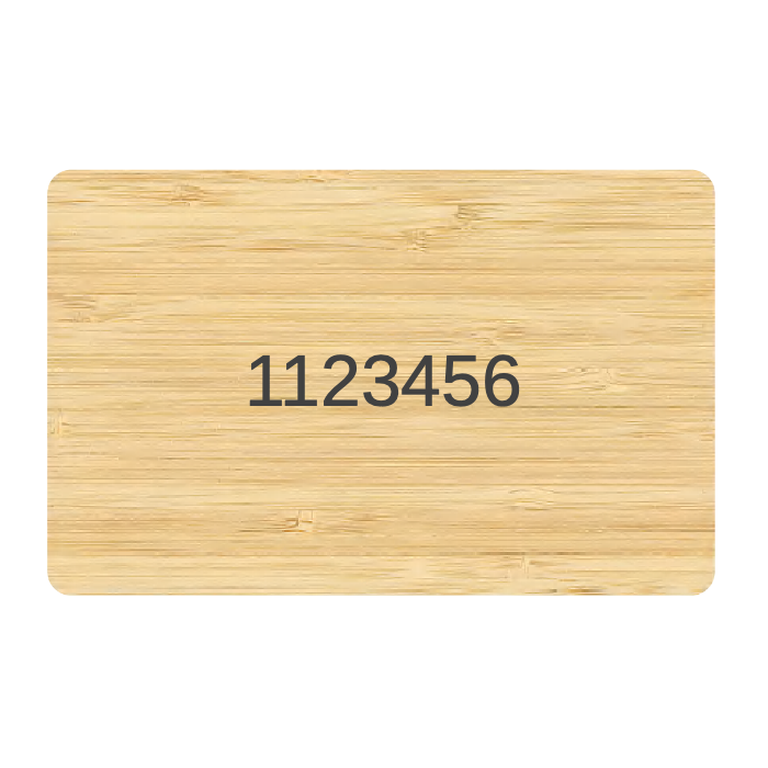 NFC-Visitenkarte aus Holz (Personalisiert)
