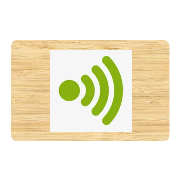 Wooden NFC business card