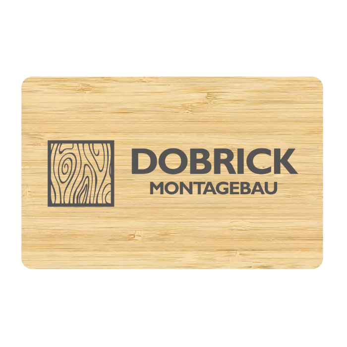 Wooden NFC business card