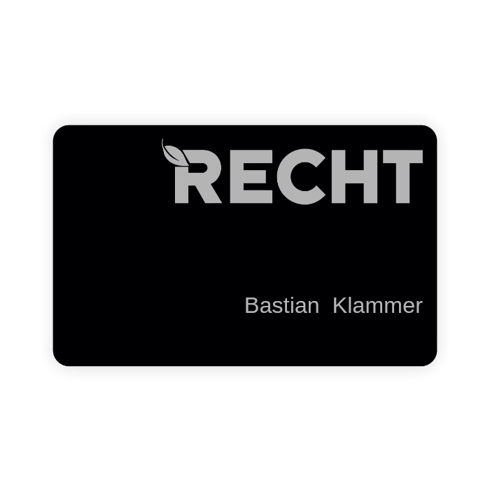 Metal NFC business card