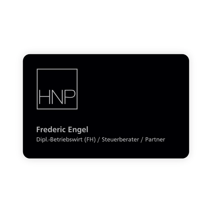 Metal NFC business card (personalized)