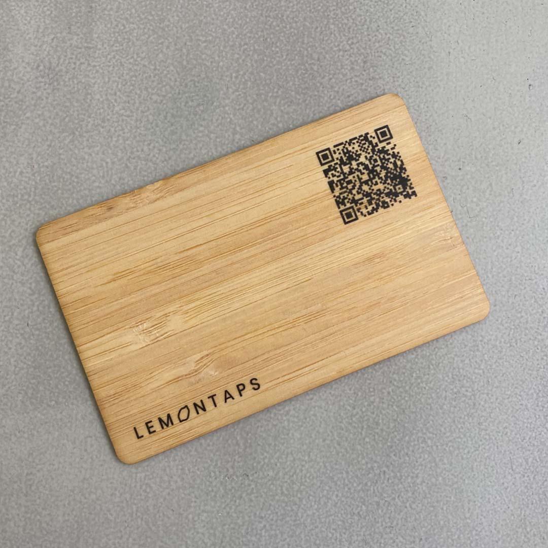 Lemontaps NFC-Holzkarte - Lemontaps
