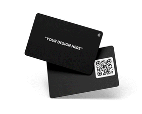 The digital business card made of metal