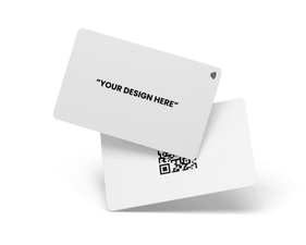 The digital business card made of plastic