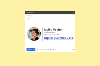 Using the email signature as a digital business card
