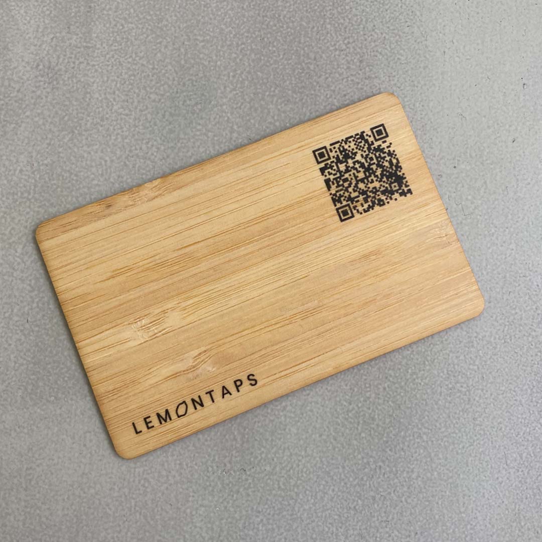 Lemontaps NFC wooden card