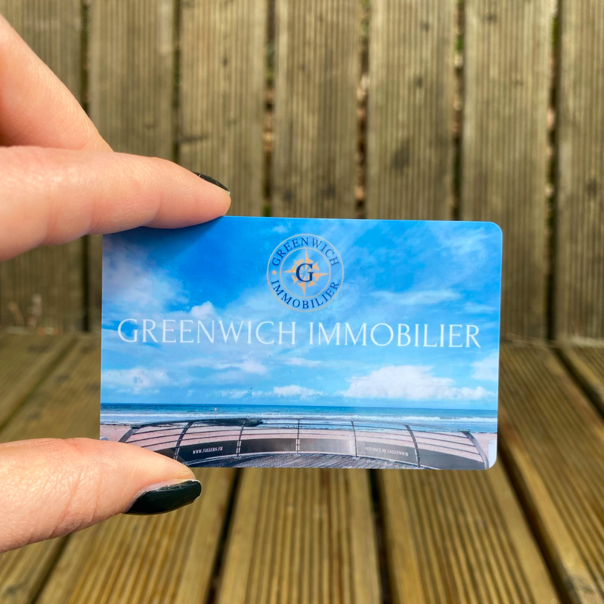 Plastic NFC business card