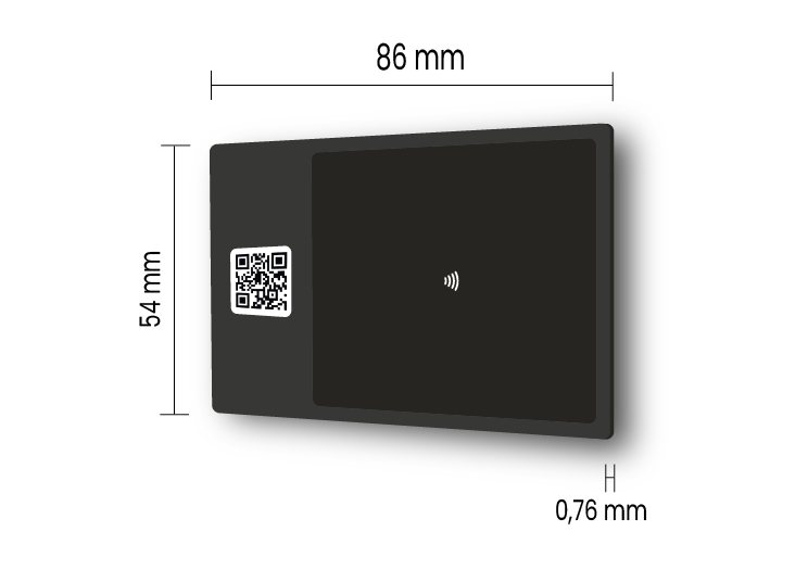 Tarjeta de visita NFC metálica - Tarjeta de visita digital - Lemontaps