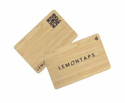 Tarjeta de madera Lemontaps NFC